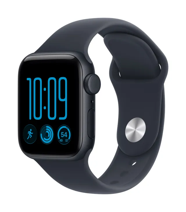 Watch SE 3 GPS + Cellular 40 mm midnatt aluminium, marinblå Sportband - S/M