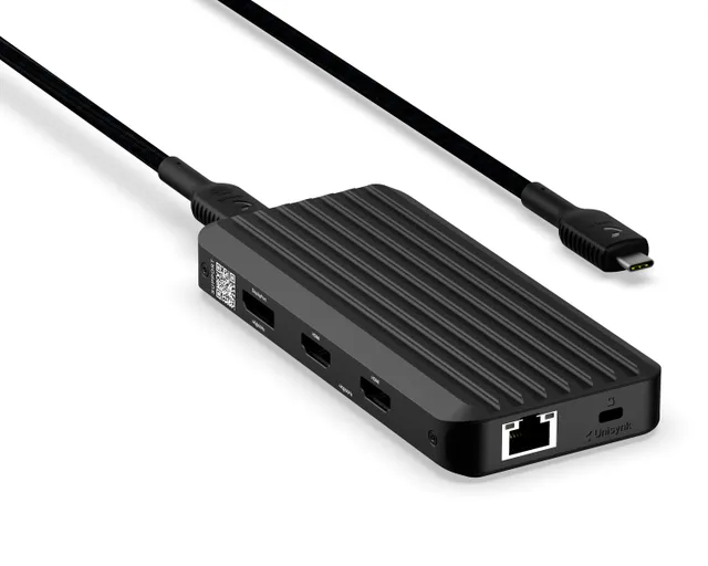 10 Port USB-C Multi Display Hub 140W Svart