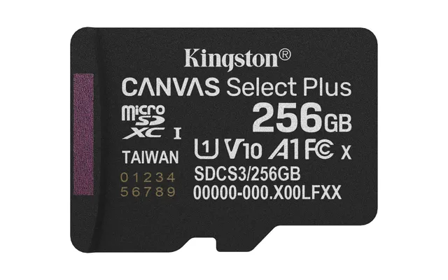 Canvas Select Plus - Flash-minneskort - 256 GB - A1 / Video Class V10 / UHS-I U1 / Class10 - mikroSDXC UHS-I