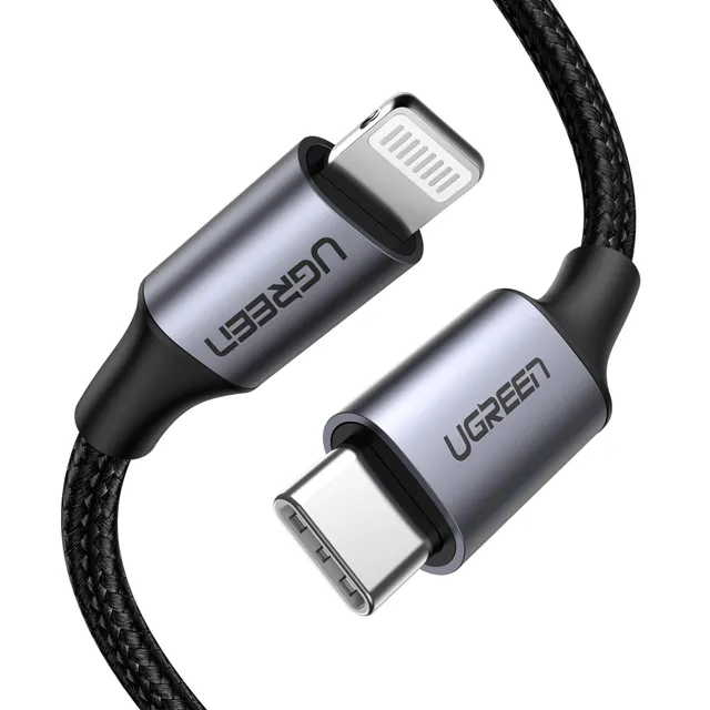 USB-C till Lightning Kabel 1m - Svart