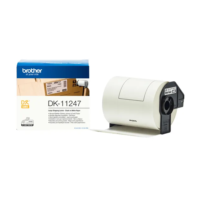 Etiketter DK11247 103x164mm Svart på Vit