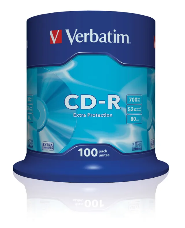 - 100 x CD-R - 700 MB (80min) 52x - spindel