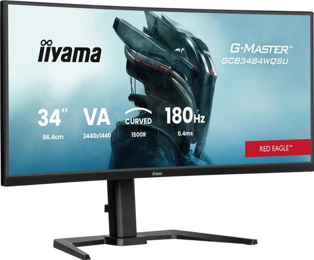 34" iiyama G-MASTER Red Eagle GCB3484WQSU-B1 - 3440x1440 - 180Hz - VA