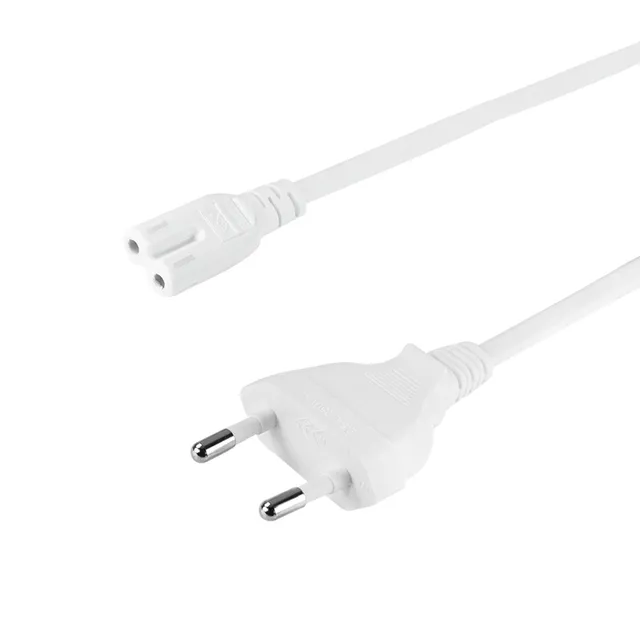 Apparatkabel Euro till C7 1,8m Vit