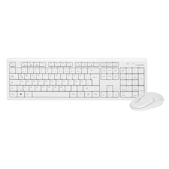 Combo Set with Autolink - sats med tange - Tastatur & Mus set - Vit