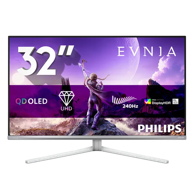 32" Philips Evnia 8000 32M2N8900 - 3840x2160 (4K) - 240Hz - QD-OLED - 65W USB-C - KVM switch