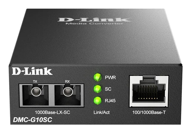 DMC-G10SC 100/1000BaseT to 1000BaseLX SC Single-mode Media Converter 10 km