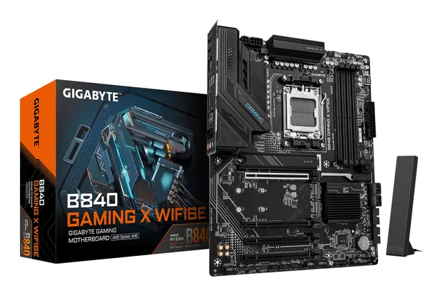 B840 GAMING X WIFI6E Moderkort - AMD B840 - AMD AM5 - DDR5 RAM - ATX
