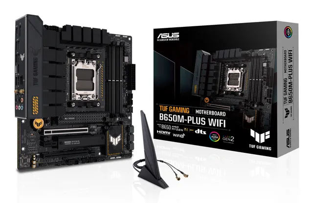 TUF GAMING B650M-PLUS WIFI Moderkort - AMD B650 - AMD AM5 - DDR5 RAM - Micro-ATX
