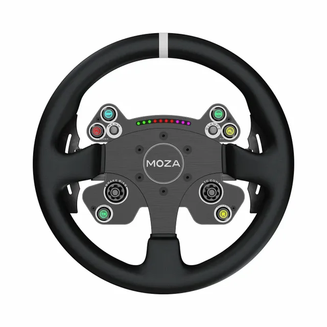 CS V2P Steering Wheel - Leather (33 cm) - Wired Wheel - PC