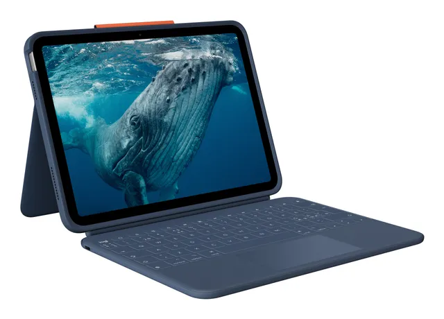 Rugged Combo 4c Touch - Tastatur & Folio set - Dansk/Norsk/Svensk/Finsk - Blå