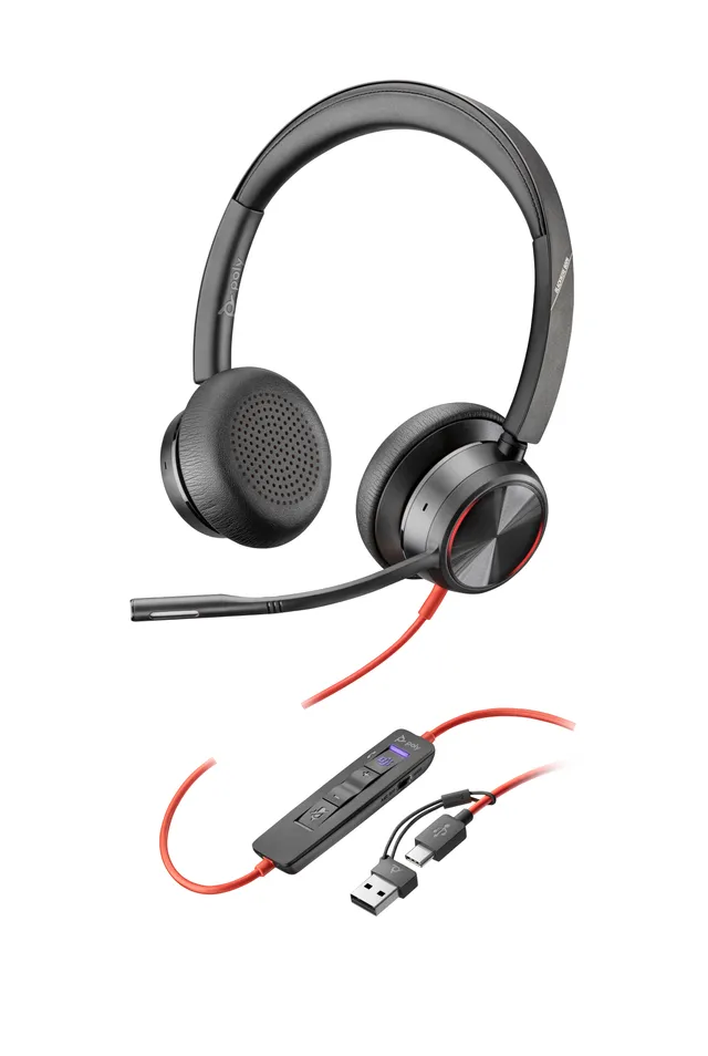 Blackwire 8225 Teams USB-C headset, svart