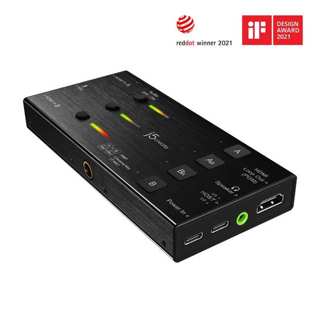 JVA06-N - Videofångstadapter - USB-C 3.0 - svart
