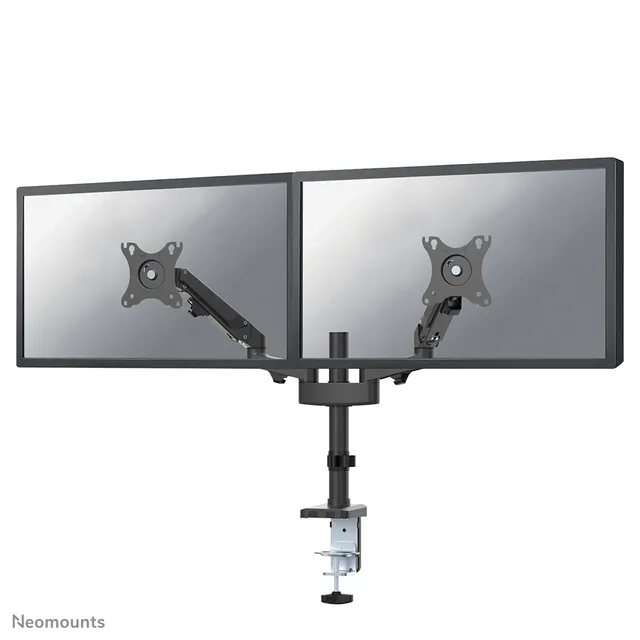 Neomounts DS70-750BL2 mounting kit - full-motion adjustable dual arm - for 2 LCD displays - black