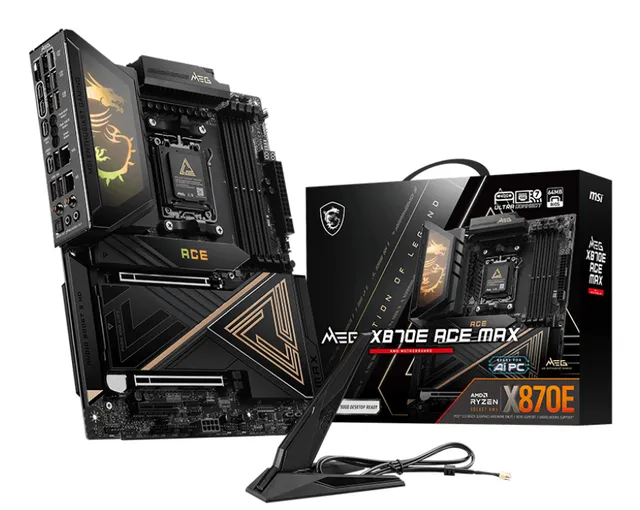 MEG X870E ACE MAX Moderkort - AMD X870E - AMD AM5 - DDR5 RAM - ATX