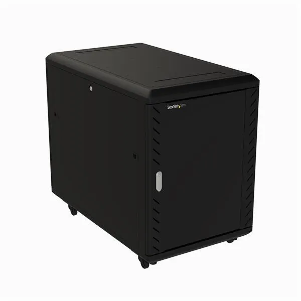 15U Server Rack Cabinet - Includes Casters and Leveling Feet rack - 15U