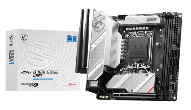 MPG B760I EDGE WIFI Moderkort - Intel B760 - Intel LGA1700 - DDR5 RAM - Mini-ITX