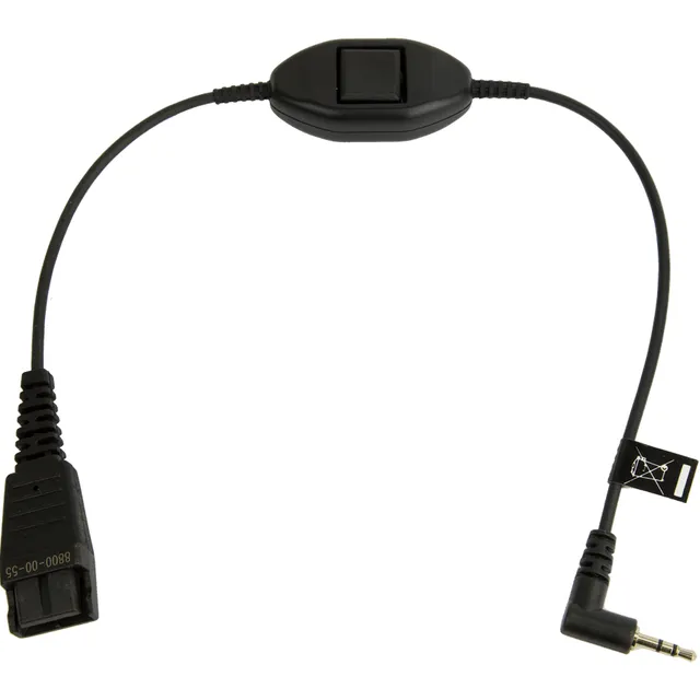 Headset-kabel - mikrojack hane till Snabburkoppling hane