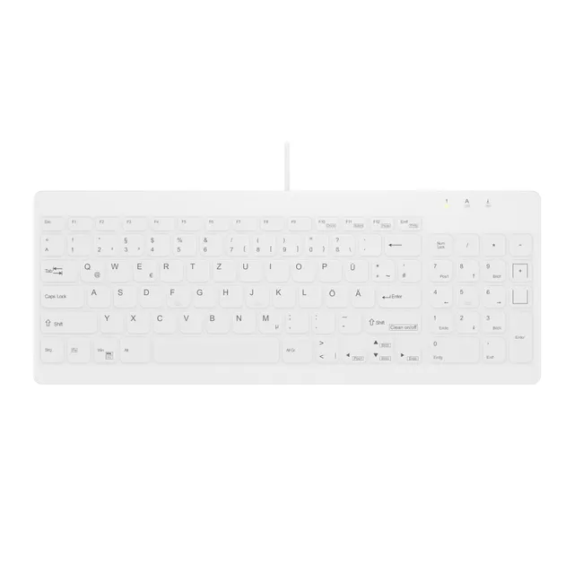 Active Key AK-C7012 - keyboard - Tangentbord - Tysk - Vit