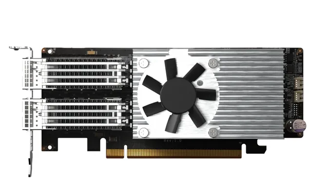 QXG-100G2SF-E810 - Nätverksadapter - PCIe 4.0 x16 låg profil - 100 Gigabit QSFP28 x 2 - för QNAP TS-H2490FU