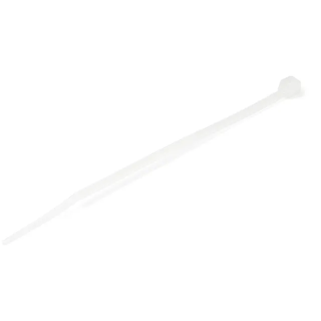 100 Pack 4 Cable Ties -White Nylon ZIP TIE Wraps UL TAA
