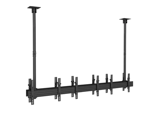 M Ceiling Mount Pro MBC3X1U2 - Monteringssats (2 takplattor, 8 skenor, 12 lutningsarmar, 4 stångklämmor, 8 förlängningsrör (80 cm), 2 sk