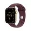 Watch Series 12 GPS + Cellular 42 mm skinande guld titan, bourgogne Sportband - M/L