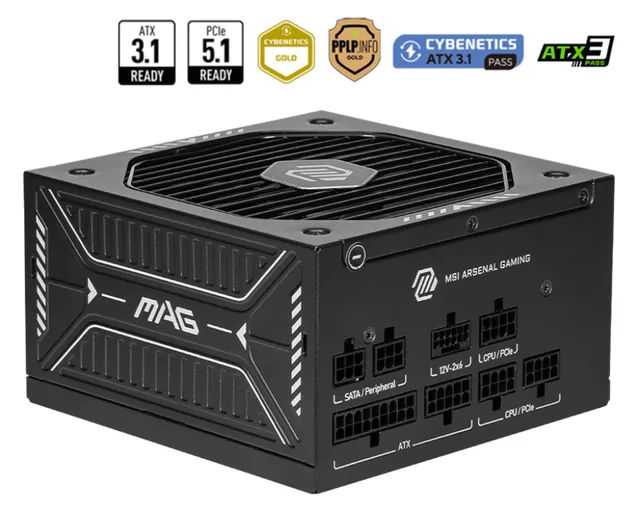 MAG A750GLS PCIE5 - Nätaggregat (intern) - ATX