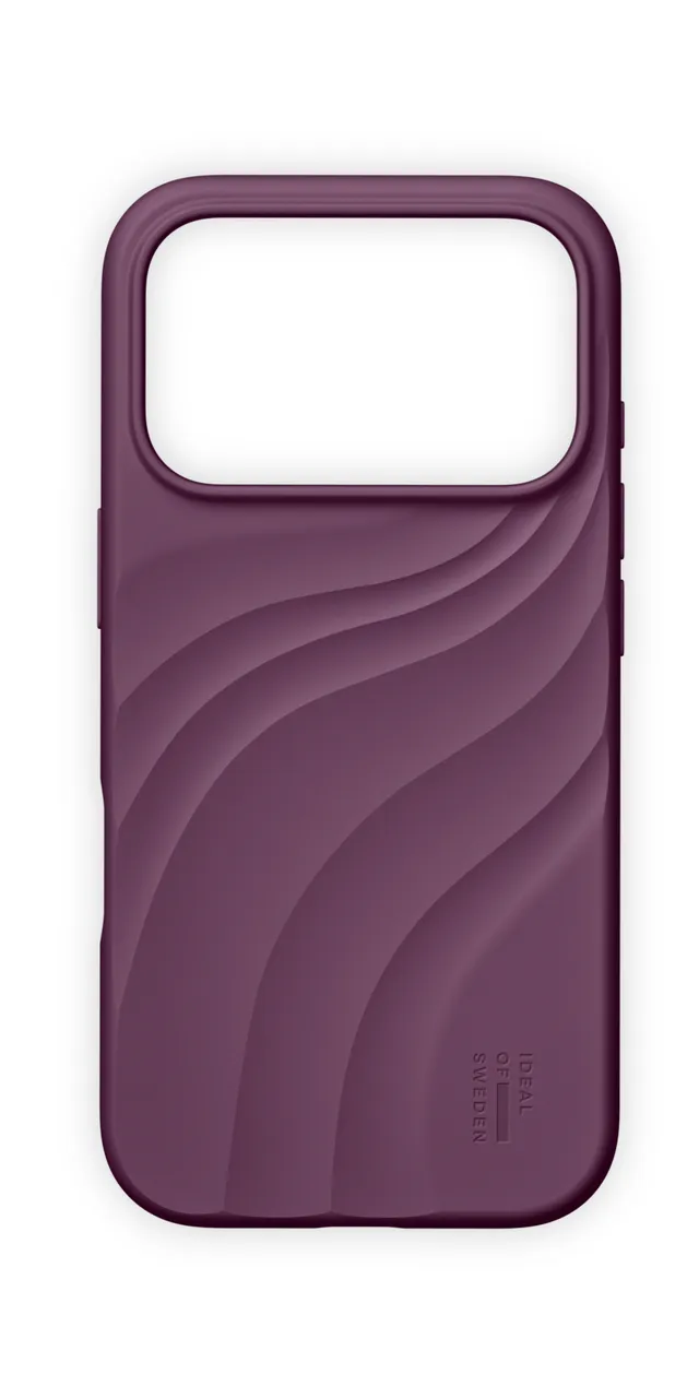 Soft Swirl Silicone Case MagSafe till iPhone 17 Pro/18 Pro Velvet Plum