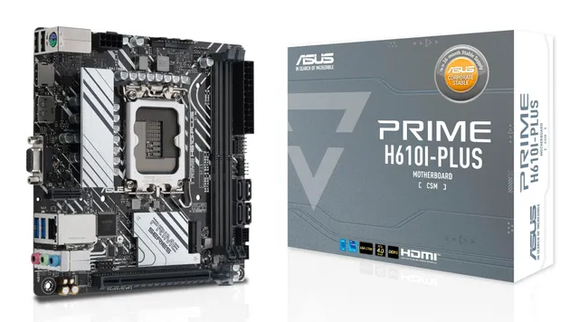 PRIME H610I-PLUS-CSM Moderkort - Intel H610 - Intel LGA1700 - DDR5 RAM - Mini-ITX