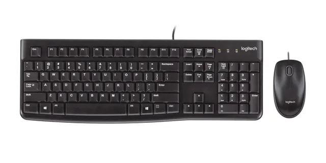 Desktop MK120 - Tastatur & Mus set - Engelska (US) - Svart