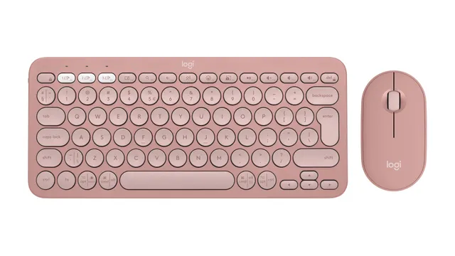Pebble 2 Combo - Tastatur & Mus set - Universal - Rosa