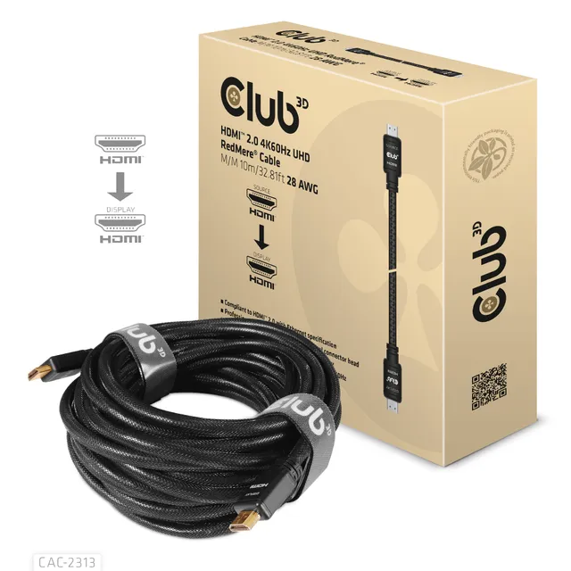 HDMI 2.0 4K60Hz RedMere cable 10m/32.8ft