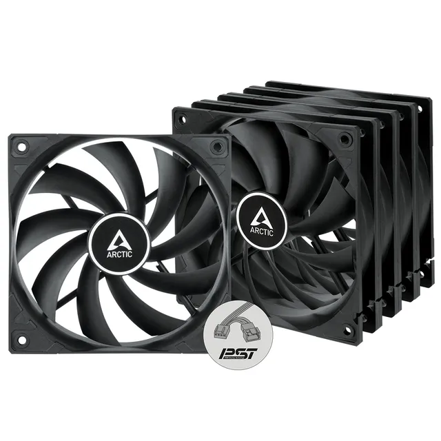 Case Acc P12 Fan 12cm PWM PST RGB Black 3-Pack - Chassi fläkt - 120mm - 0 dBA