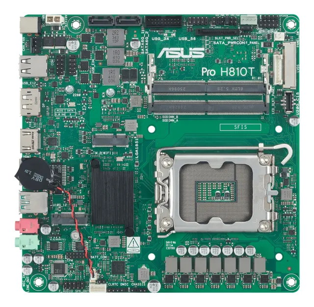 PRO H810T-CSM Moderkort - Intel H810 - Intel LGA1851 - DDR5 RAM - Mini-ITX