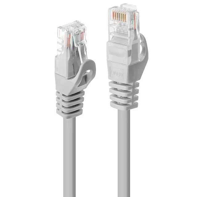 Basic patch cable - 30 cm - grey - Grå - 0.3m