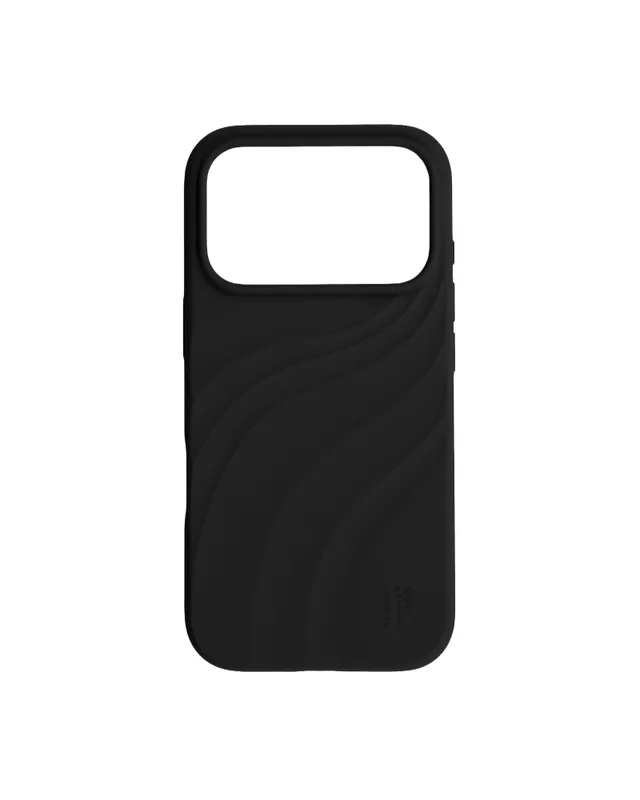 Soft Swirl Silicone Case med MagSafe till iPhone 17 Velvet Black
