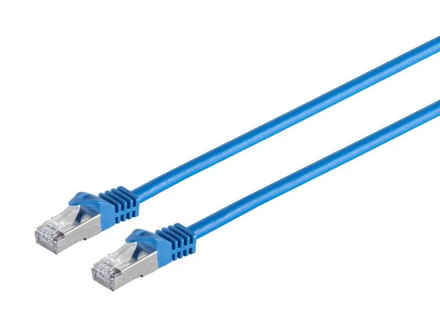 Nätverkskabel skärmad Cat7 S/FTP, MicroConnect, LSZH, 5 meter - Blå