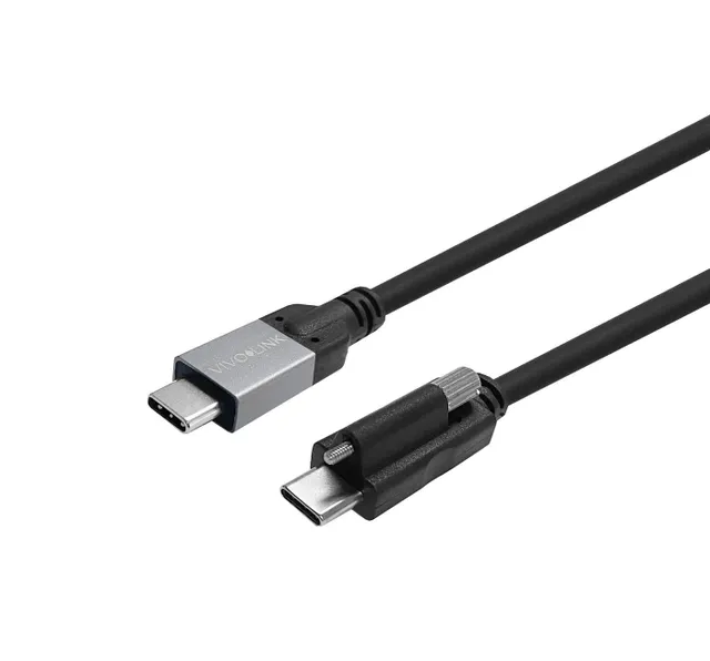 Vivolink USB-kabel - USB-C (hane) skruvbar till