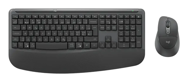 Signature Comfort Plus Combo MK880 for Business (Graphite) - Tastatur & Mus set - Engelska (US) - Grå