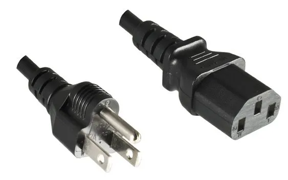 - Strömkabel - NEMA 5-15P (hane) till