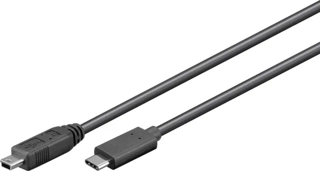 - USB-kabel - USB-C (hane) till mini-