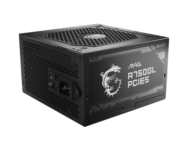 MAG A750GL PCIE5 Strömförsörjning - 750 Watt - 120 mm - ATX 3.1 - 80 Plus Gold certificate