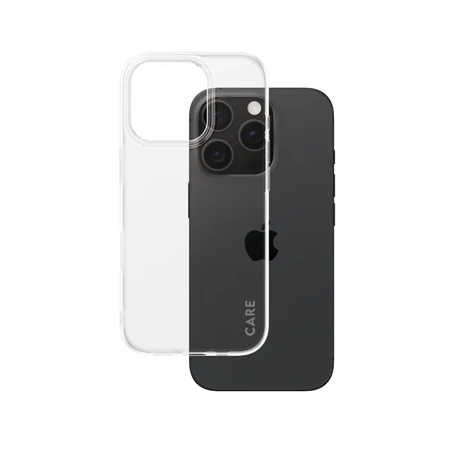 CARE by PanzerGlass X-Ray - Baksidesskydd för mobiltelefon - MagSafe-kompatibilitet - återvunnen plast - transparent - för Apple iPhone 16 Pro
