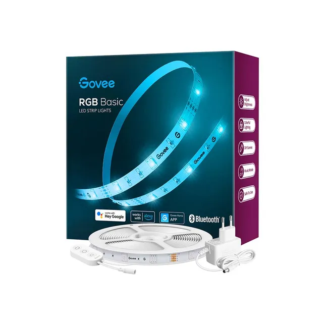 RGBIC Wi-Fi + Bluetooth LED Strip - 10m