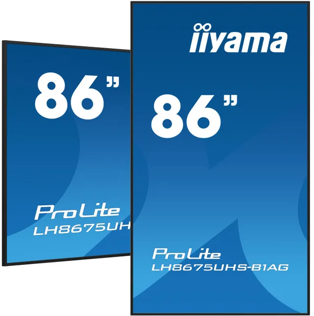 ProLite LH8675UHS-B1AG - 86" Diagonal klass LED-bakgrundsbelyst LCD-skärm - digital skyltning - med inbyggd mediespelare, SDM Slot PC - Android