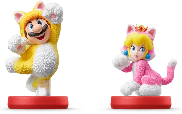 amiibo Super Mario Collection (Cat Mario & Cat Peach)