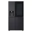 628L InstaView Door in Door™ Side by Side (Essence Black), Energiklass D, Vatten/is utan röranslutning, Smart Diagnosis™ med Wi-Fi - GSXE91EVAD