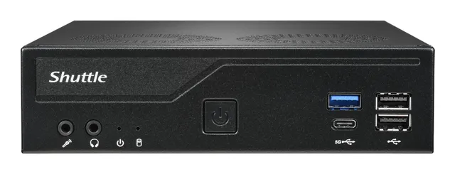 Shuttle XP? slim DH610V2, 1,35L storlek PC, Mini-PC, barebone, Intel H610, LGA 1700, DDR5-SDRAM, 120 W