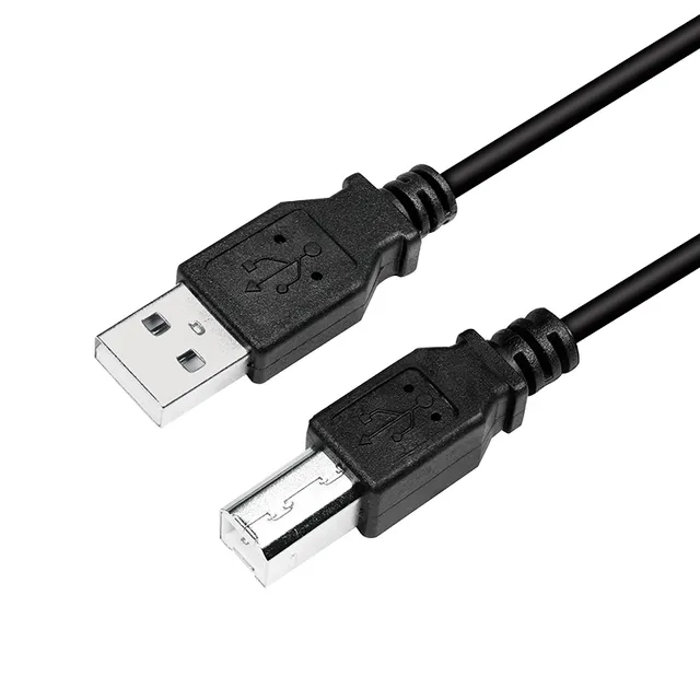 CU0009B, 5 m, USB A, USB B, USB 2.0, 0,48 Gbit/sek, Svart
